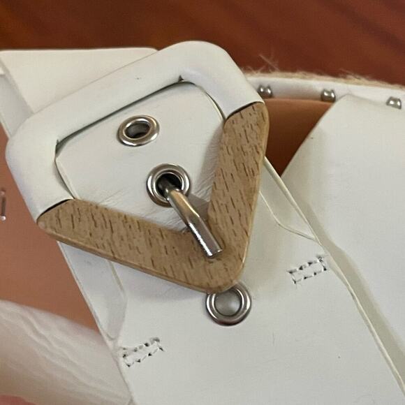 Gianni Bini White Sandals resort vacation preppy festival spring summer - Picture 5 of 14